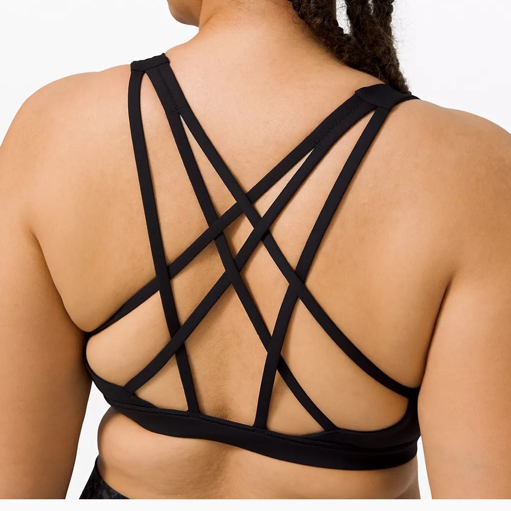 Lululemon sports bra black size 10